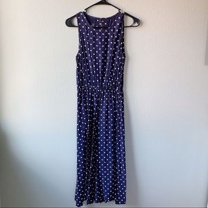 My Michelle Blue & White Polka Dot Dress